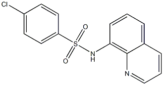 4-chloro-N-(8-quinolinyl)benzenesulfonamide Struktur