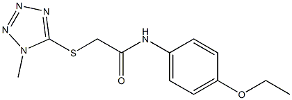 N-(4-ethoxyphenyl)-2-[(1-methyl-1H-1,2,3,4-tetraazol-5-yl)sulfanyl]acetamide Struktur