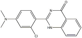 2-[2-chloro-4-(dimethylamino)phenyl]-1,4-dihydroquinazolin-4-one Struktur