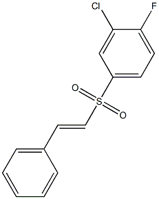 4-(styrylsulfonyl)-2-chloro-1-fluorobenzene Struktur