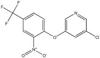 3-chloro-5-[2-nitro-4-(trifluoromethyl)phenoxy]pyridine Struktur