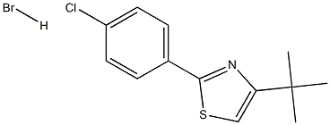 4-(tert-butyl)-2-(4-chlorophenyl)-1,3-thiazole hydrobromide Struktur