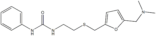 N-{2-[({5-[(dimethylamino)methyl]-2-furyl}methyl)thio]ethyl}-N'-phenylurea Struktur