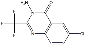 3-amino-6-chloro-2-(trifluoromethyl)-4(3H)-quinazolinone Struktur