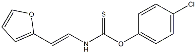 4-chlorophenyl {[2-(2-furyl)vinyl]amino}methanethioate Struktur