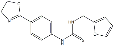 N-[4-(4,5-dihydro-1,3-oxazol-2-yl)phenyl]-N'-(2-furylmethyl)thiourea Struktur