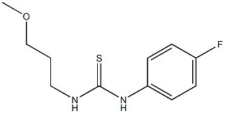 N-(4-fluorophenyl)-N'-(3-methoxypropyl)thiourea Struktur