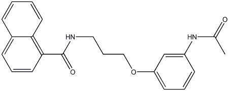 N1-{3-[3-(acetylamino)phenoxy]propyl}-1-naphthamide Struktur