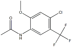 N1-[4-chloro-2-methoxy-5-(trifluoromethyl)phenyl]acetamide Struktur