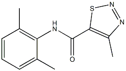 N5-(2,6-dimethylphenyl)-4-methyl-1,2,3-thiadiazole-5-carboxamide Struktur