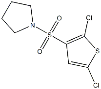 1-[(2,5-dichloro-3-thienyl)sulfonyl]pyrrolidine Struktur