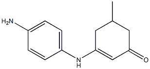 3-(4-aminoanilino)-5-methyl-2-cyclohexen-1-one Struktur