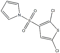 1-[(2,5-dichloro-3-thienyl)sulfonyl]-1H-pyrrole Struktur