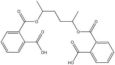 2-[({4-[(2-carboxybenzoyl)oxy]-1-methylpentyl}oxy)carbonyl]benzoic acid Struktur