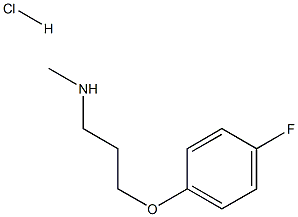 N-[3-(4-fluorophenoxy)propyl]-N-methylamine hydrochloride Struktur