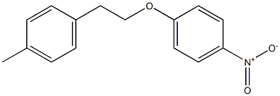 1-methyl-4-[2-(4-nitrophenoxy)ethyl]benzene Struktur