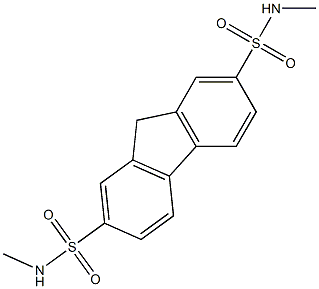 N2,N7-dimethyl-9H-2,7-fluorenedisulfonamide Struktur