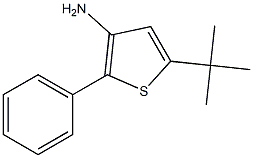 3-Amino-5-tert-butyl-2-phenylthiophene, tech. Struktur