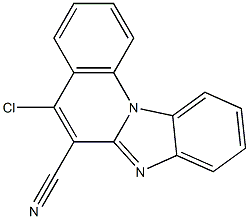 5-chlorobenzo[4,5]imidazo[1,2-a]quinoline-6-carbonitrile Struktur