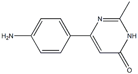 6-(4-aminophenyl)-2-methylpyrimidin-4(3H)-one Struktur