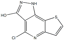 4-chloro-1H-pyrazolo[3,4-d]thieno[3,2-b]pyridin-3-ol Struktur