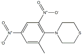 4-(2-methyl-4,6-dinitrophenyl)thiomorpholine Struktur