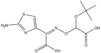 (Z)-2-(tert-butoxycarboxylmethoxyimino)-2-(2-aminothiazol-4-yl)acetic acid Struktur