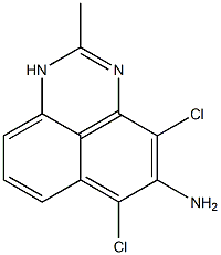 5-Amino-4,6-dichloro-2-methyl primidine Struktur