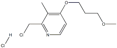 (3-METHOXY PROPOXY)-3-METHYL-2-CHLOROMETHYL PYRIDINE HCL Struktur