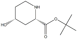 (2S,4R)-tert-butyl 4-hydroxypiperidine-2-carboxylate Struktur