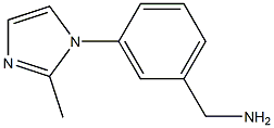 (3-(2-methyl-1H-imidazol-1-yl)phenyl)methanamine Struktur