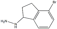 (4-bromo-2,3-dihydro-1H-inden-1-yl)hydrazine Struktur