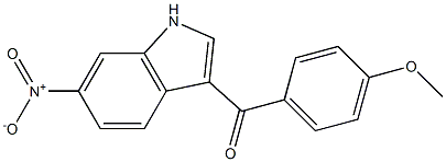 (4-methoxyphenyl)(6-nitro-1H-indol-3-yl)methanone Struktur