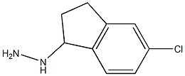 (5-chloro-2,3-dihydro-1H-inden-1-yl)hydrazine Struktur