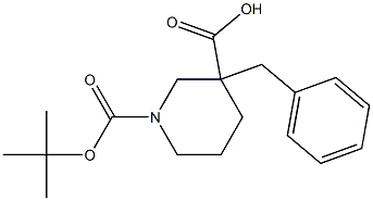 3-benzyl 1-tert-butyl piperidine-1,3-dicarboxylate Struktur