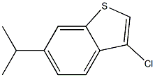 3-chloro-6-isopropylbenzo[b]thiophene Struktur