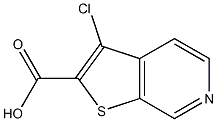 3-chlorothieno[2,3-c]pyridine-2-carboxylic acid Struktur