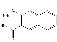 3-methoxynaphthalene-2-carbohydrazide Struktur