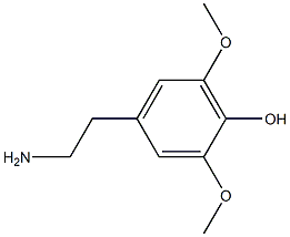 4-(2-aminoethyl)-2,6-dimethoxyphenol Struktur