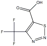 4-(trifluoromethyl)-1,2,3-thiadiazole-5-carboxylic acid Struktur