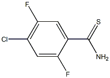 4-chloro-2,5-difluorobenzothioamide Struktur