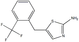 5-(2-TRIFLUOROMETHYL-BENZYL)-THIAZOL-2-YLAMINE Struktur