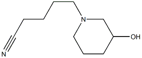 5-(3-hydroxypiperidin-1-yl)pentanenitrile Struktur