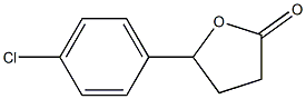 5-(4-chlorophenyl)-dihydrofuran-2(3H)-one Struktur