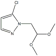 5-chloro-1-(2,2-dimethoxyethyl)-1H-pyrazole Struktur