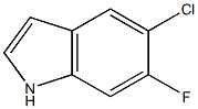 5-chloro-6-fluoro-1H-indole Struktur