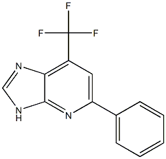 5-phenyl-7-(trifluoromethyl)-3H-imidazo[4,5-b]pyridine Struktur