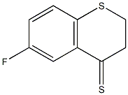 6-fluoro-2,3-dihydrothiochromene-4-thione Struktur