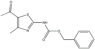 benzyl 5-acetyl-4-methylthiazol-2-ylcarbamate Struktur