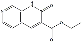 ethyl 1,2-dihydro-2-oxo-1,7-naphthyridine-3-carboxylate Struktur